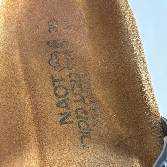 NAOT Sz 39 Nevada Sparkly Toe Loop and Gore Strap Comfort Insole Slip On Sandals - Picture 4 of 8